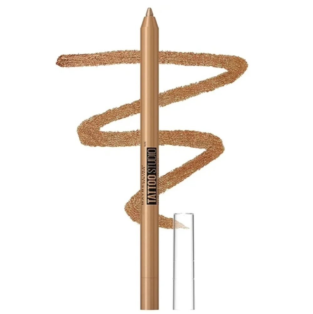 3 x Maybelline Tattoo Studio Sharpenable Gel Eyeliner, 981 Bronze Glitz